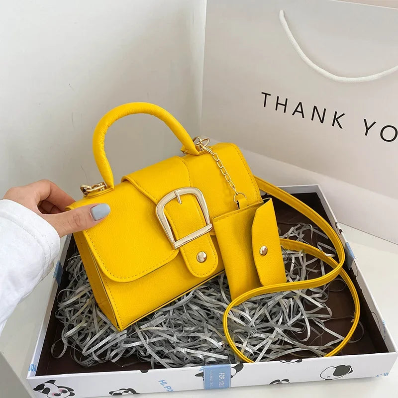 New 2025 Spring Women Bag Diamond Thick Chain Handbags Small Square Shoulder Messenger Bag Klein Blue Fashion Crossbody Bag