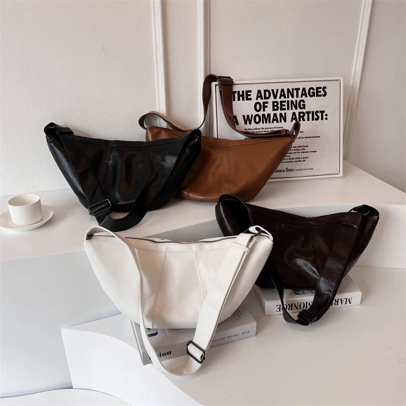 Women Bag Casual Women Shoulder Bags PU Leather Hobo Bag Female Large Capacity Messenger Bags Crossbody Handbag Bolsos Feminina