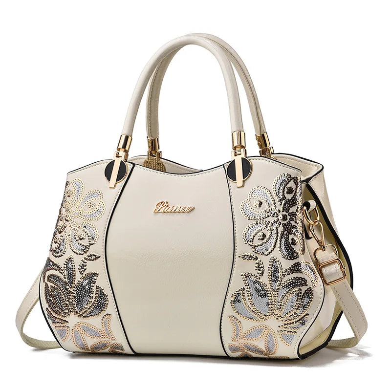 New Patent Leather Shiny Women Bag Fashion Luxury Design Atmospheric Handbag Large Capacity Women's Shoulder Messenger Bag