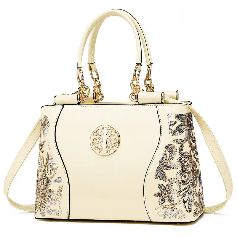 New Patent Leather Shiny Women Bag Fashion Luxury Design Atmospheric Handbag Large Capacity Women's Shoulder Messenger Bag