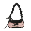 New Fashion Grid Women Bag Lace Ribbon Stretchable Shoulder Strap Single Shoulder Underarm Bag Daily Commuting Student Handbag