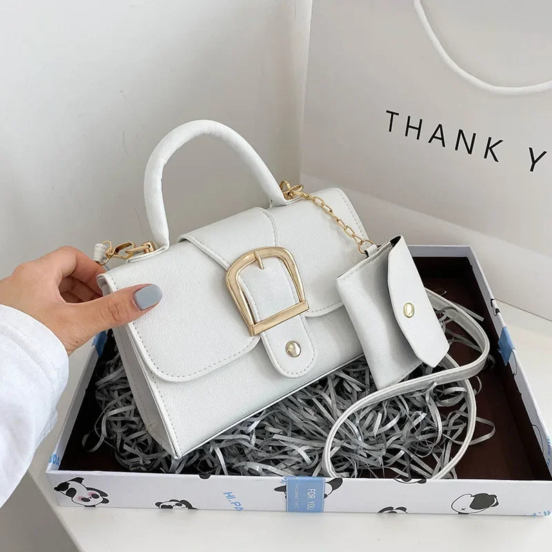 New 2025 Spring Women Bag Diamond Thick Chain Handbags Small Square Shoulder Messenger Bag Klein Blue Fashion Crossbody Bag