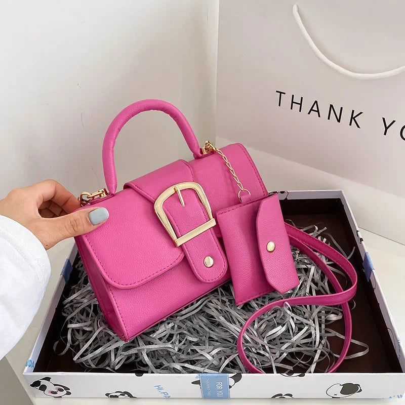 New 2025 Spring Women Bag Diamond Thick Chain Handbags Small Square Shoulder Messenger Bag Klein Blue Fashion Crossbody Bag