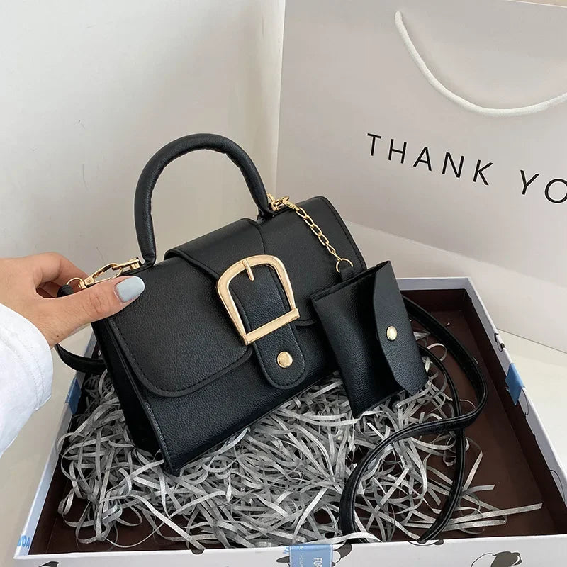 New 2025 Spring Women Bag Diamond Thick Chain Handbags Small Square Shoulder Messenger Bag Klein Blue Fashion Crossbody Bag